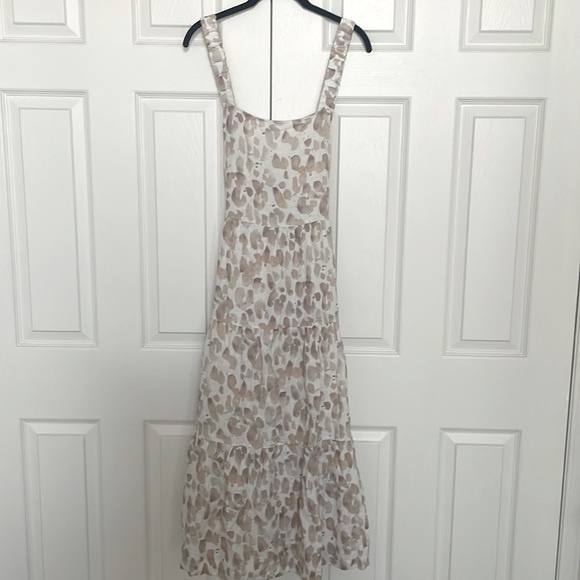 Anthropologie Cloth & Stone linen midi tiered dress M - Picture 4 of 10